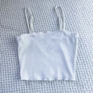 NWT Ribbed Cropped Cami